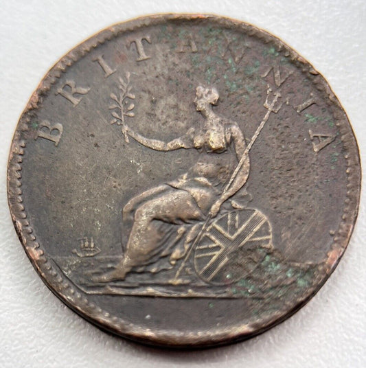 1807 George III 3rd Half-Penny Coin | Fine Collectable Grade | a3364