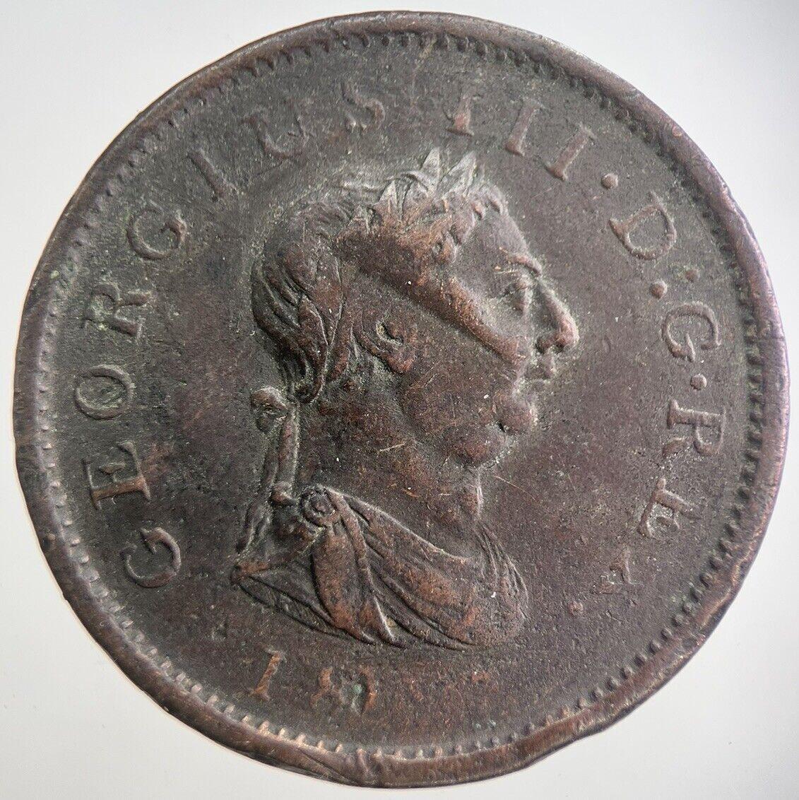 1807 George III 3rd One Penny Coin | Collectable Grade | a2108