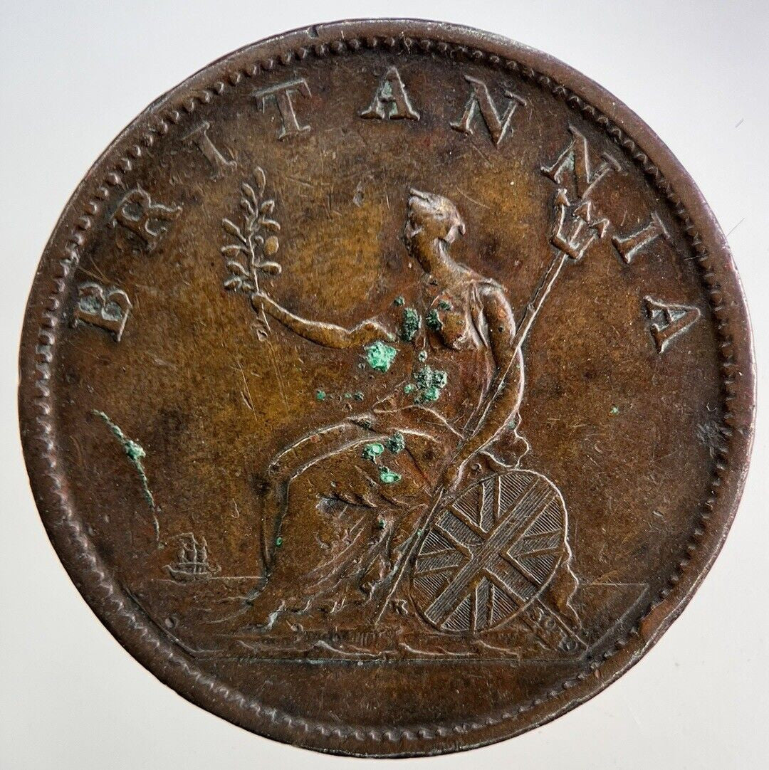 1807 George III 3rd Half-Penny Coin | Very High Grade