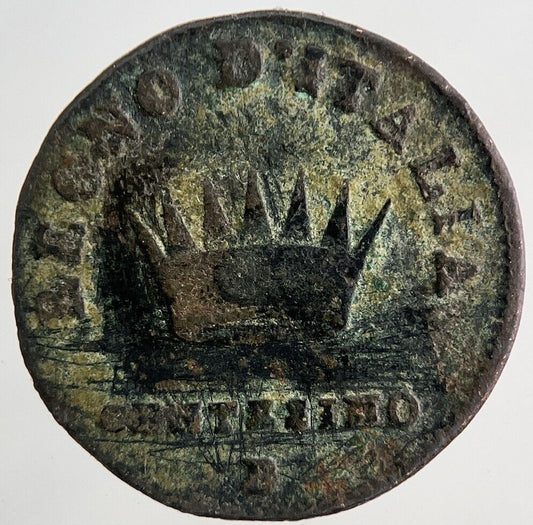 1808 Italy Napoleon Centesimo Coin | Fine Collectable Grade