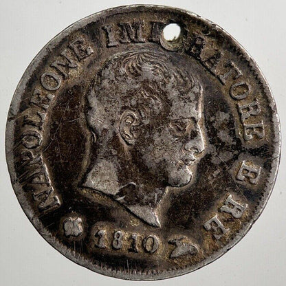 1810 Italy Napoleon 10 Soldi Silver Coin | Very High Grade | a7967