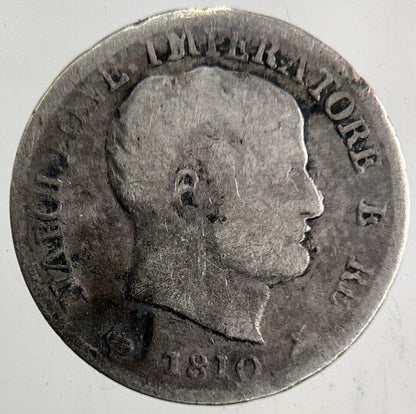 1810 Italy Napoleon Bonaparte 5 Soldi Silver Coin | Fine Collectable Grade
