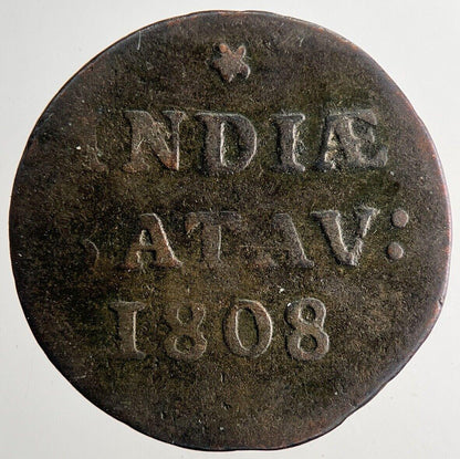 1808 Netherlands East Indies 5 1/16 Gulden Coin | Collectable Grade | a9665