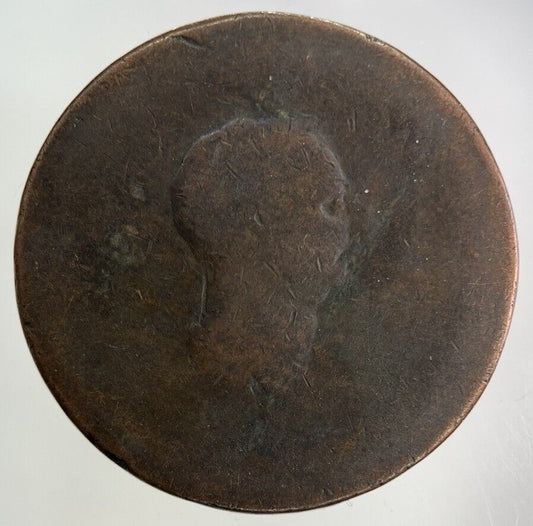 1807 George III 3rd Half-Penny Coin | Worn Grade