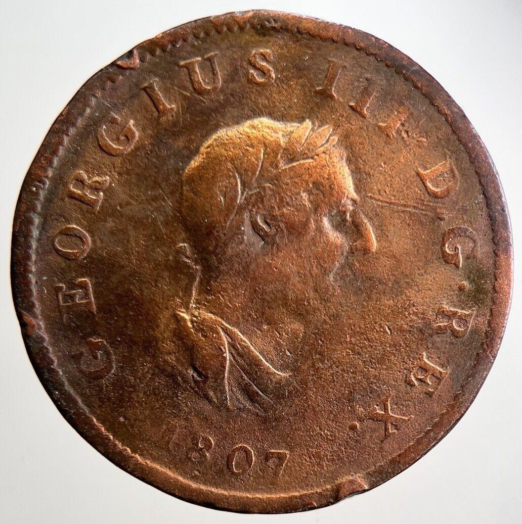1807 George III Half-Penny Coin | Collectable Grade | a2893