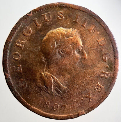 1807 George III Half-Penny Coin | Collectable Grade | a2893