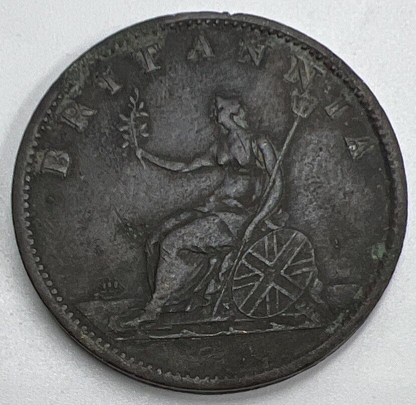 1807 Half-Penny George III | British Copper Coin | High Grade | a1274