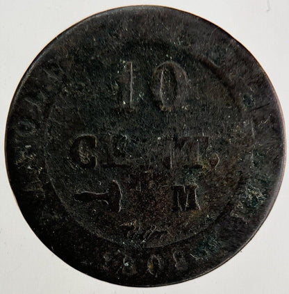 1808 France 10 Centimes Coin | Collectable Grade