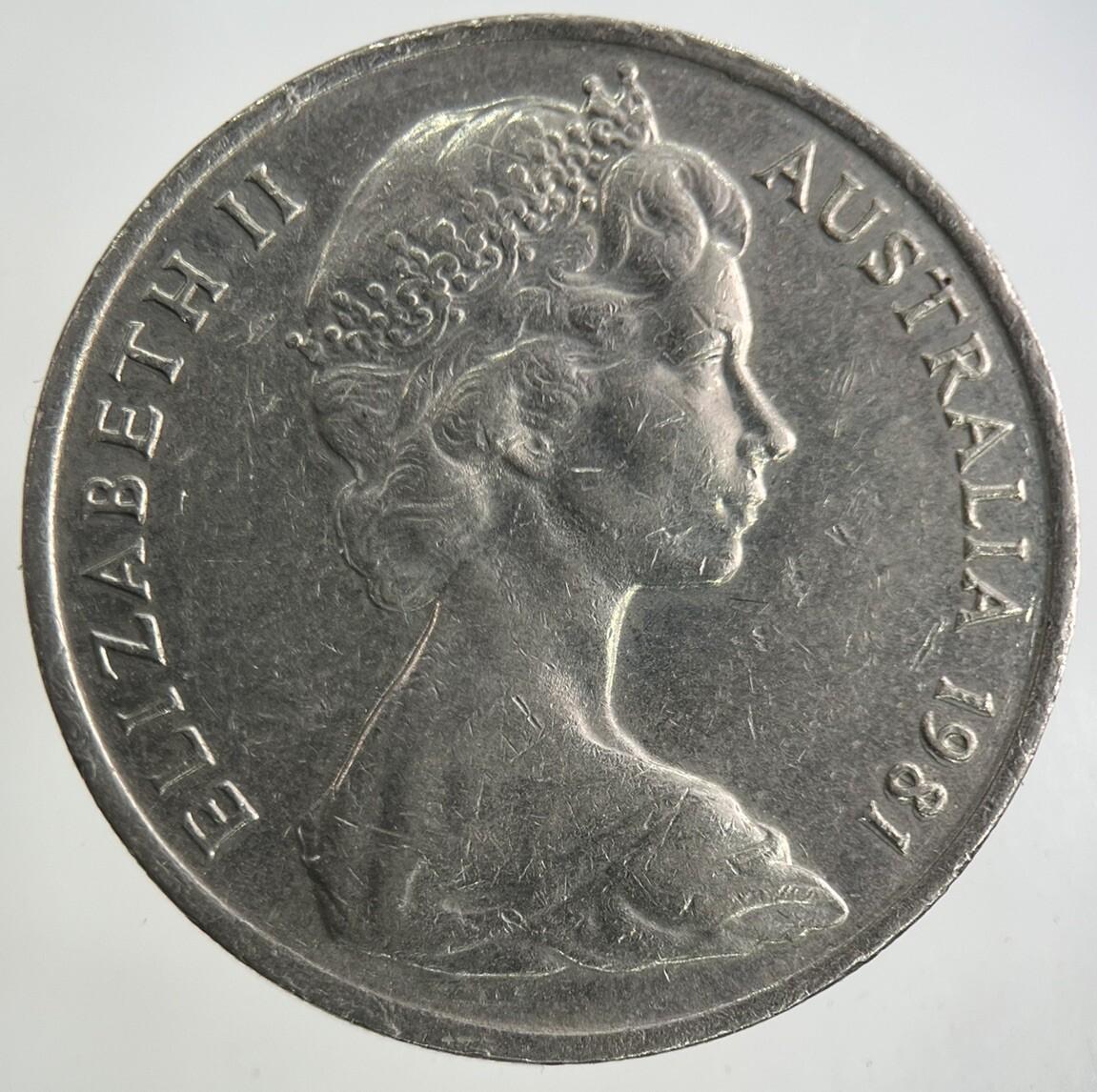 1981 Australia 20 Cents Coin | Fine Collectable Grade