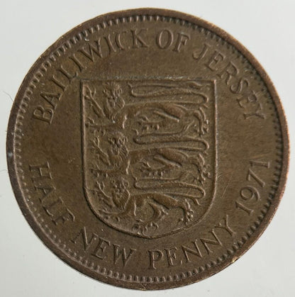 1971 Jersey Half-Penny Coin | Fine Collectable Grade