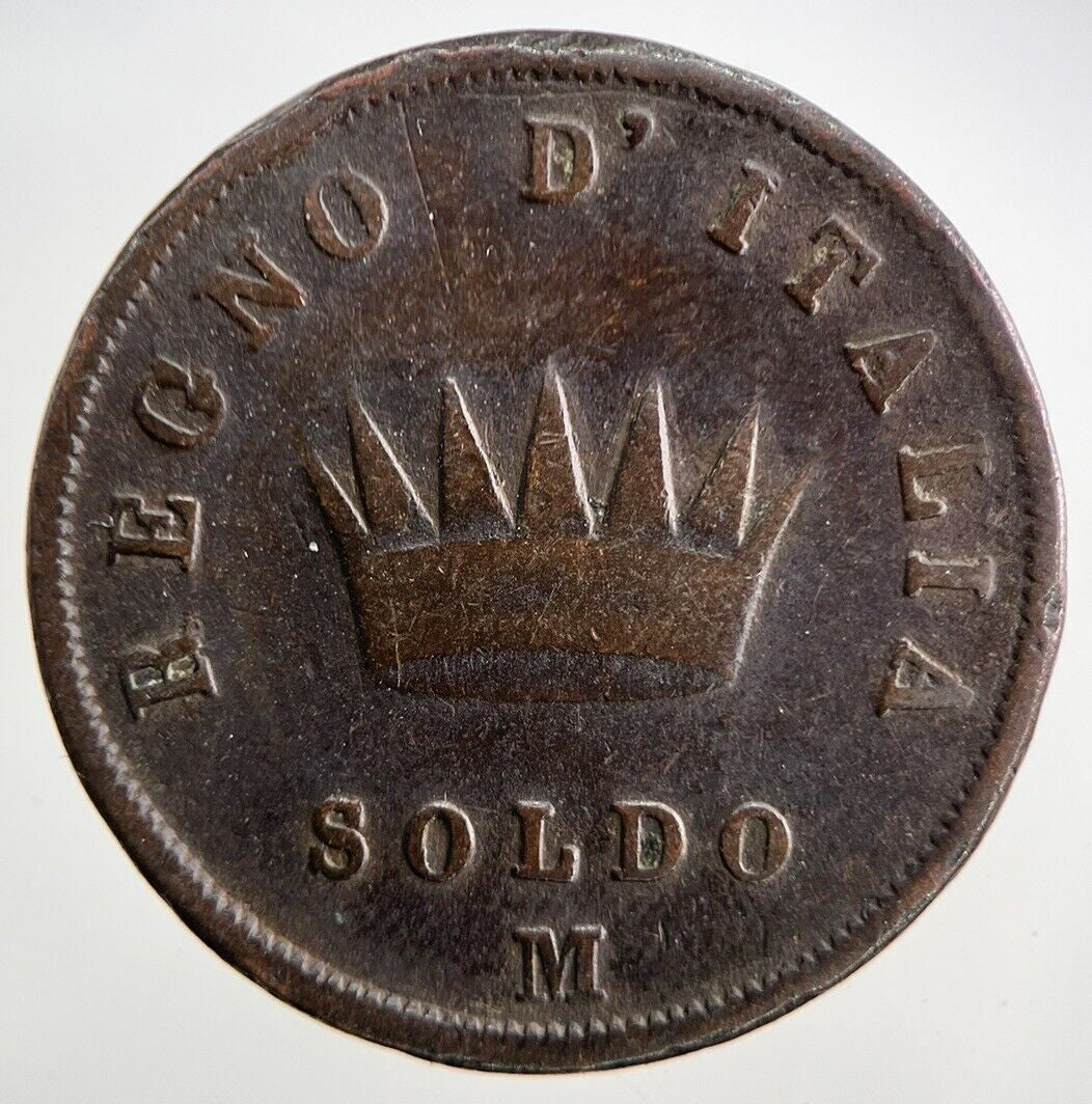 1811-M Italy 1 One Soldo Coin | Collectable Grade