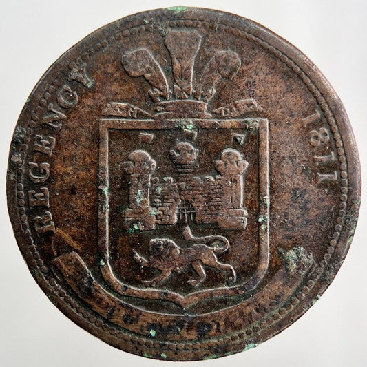 1811 Norwich Dunham Goldsmiths Half-Penny Token Coin | Collectable Grade | a1475