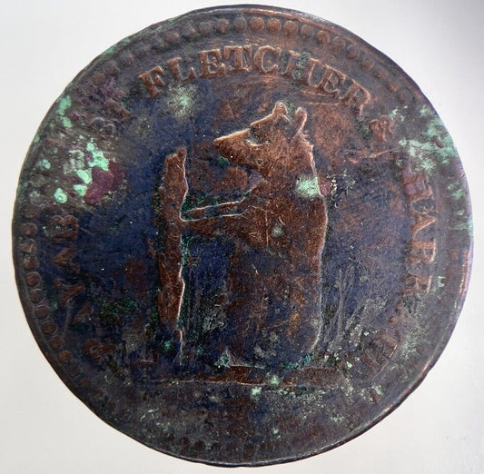 1811 Walsall Fletcher & Sharratt One Penny Token Coin | Collectable Grade