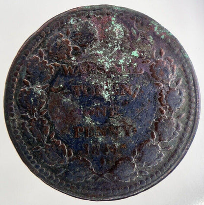 1811 Walsall Fletcher & Sharratt One Penny Token Coin | Collectable Grade