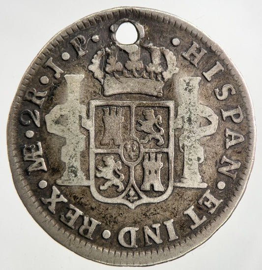 1812 Spain 2 Reales Silver Coin | Collectable Grade | a9258