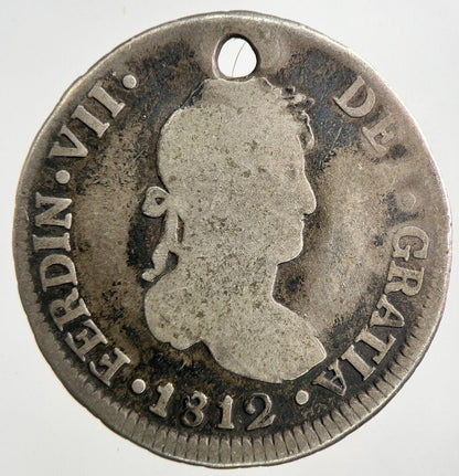1812 Spain 2 Reales Silver Coin | Collectable Grade | a9258