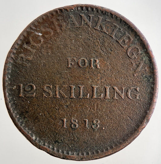 1813 Denmark 12 Skilling Coin | Collectable Grade | a9081