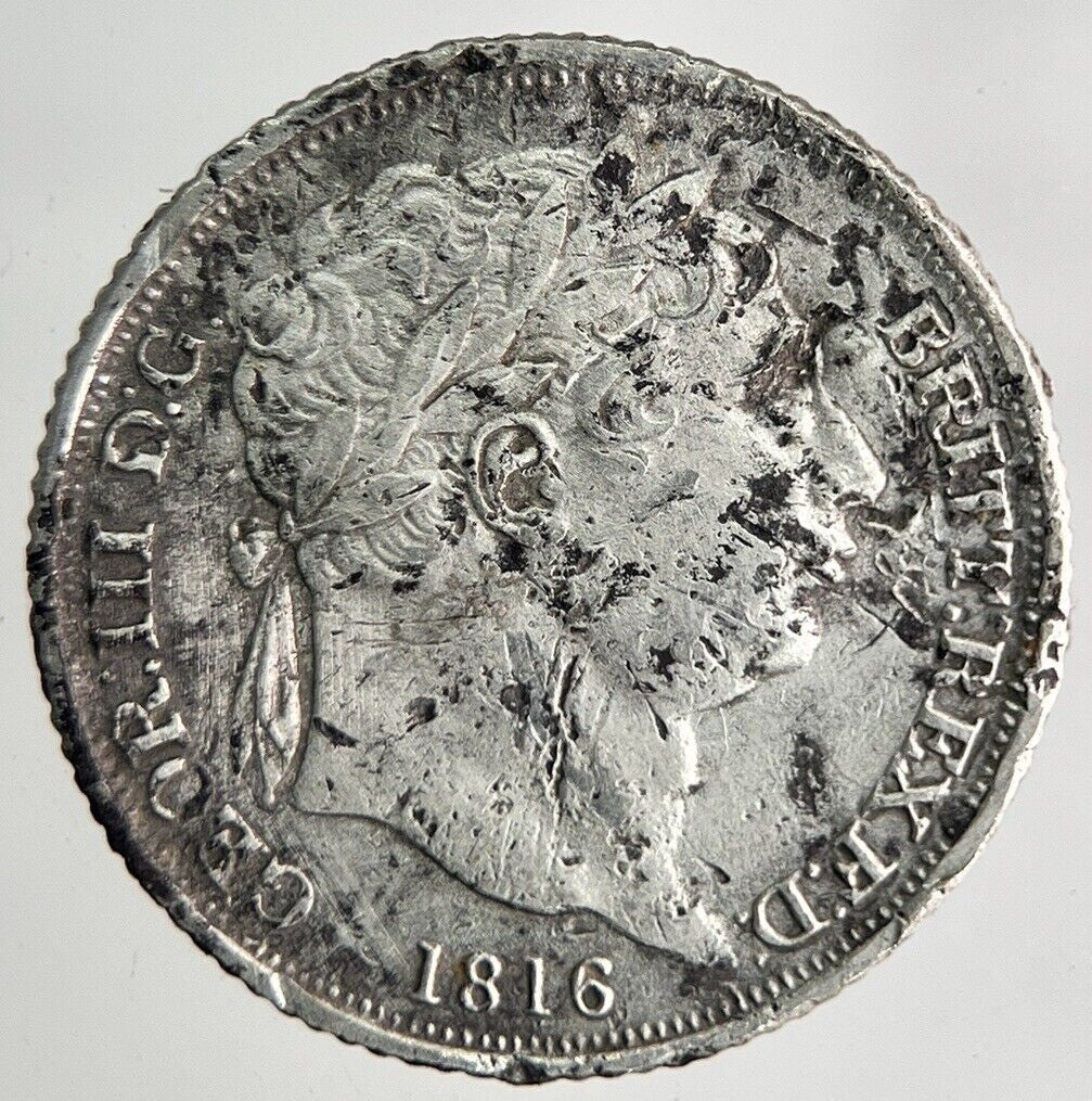 1816 George III 3rd Sixpence Silver Coin | Fine Collectable Grade