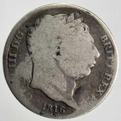 1816 George III Sixpence | British Silver Coin | Fair Grade | a1553