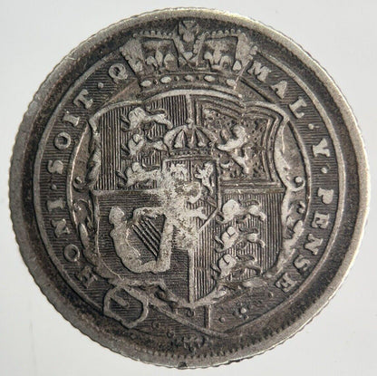 1816 George III Sixpence | British Silver Coin | Collectable Grade | a1347