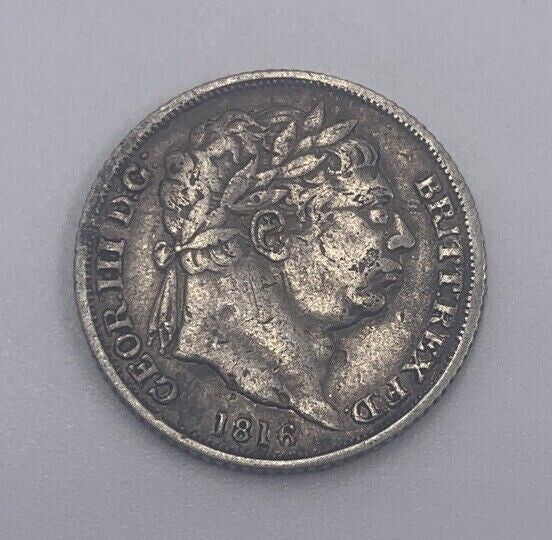 1816 George III Sixpence | British Silver Coin | Collectable Grade | a039
