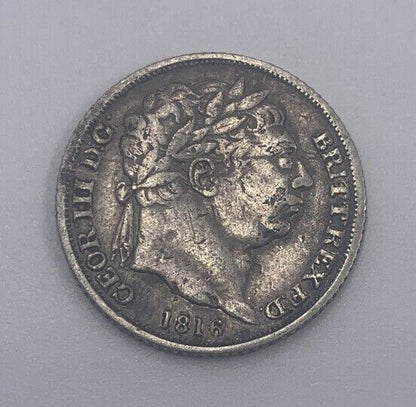1816 George III Sixpence | British Silver Coin | Collectable Grade | a039