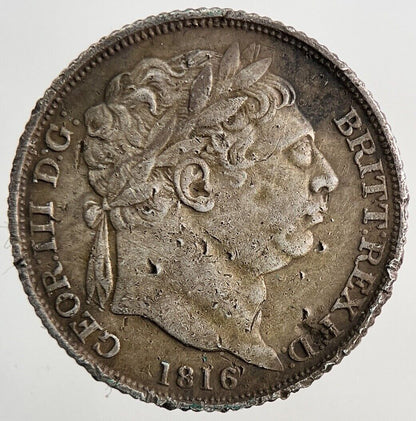 1816 George III 3rd Sixpence Silver Coin | Fine Collectable Grade