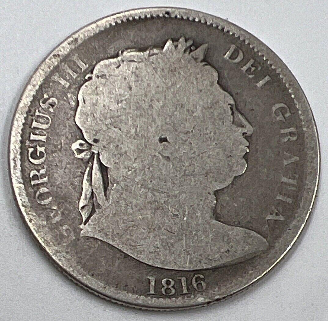 1816 George III Half-Crown | British Silver Coin | Fair Grade | a1499