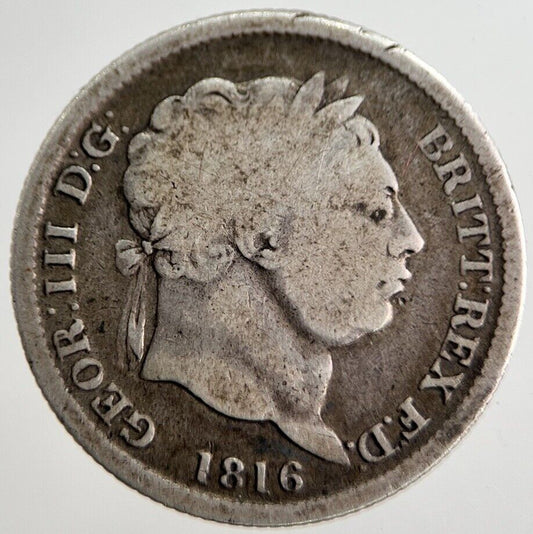 1816 George III Shilling Silver Coin | Collectable Grade | a8295