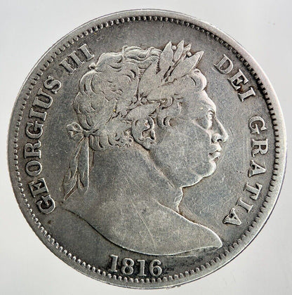 1816 George III 3rd Half-Crown Silver Coin | Fine Collectable Grade