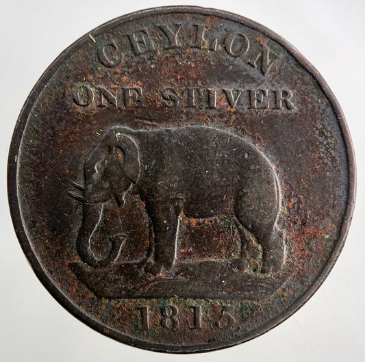 1815 Ceylon 1 Stiver Coin | Very High Grade