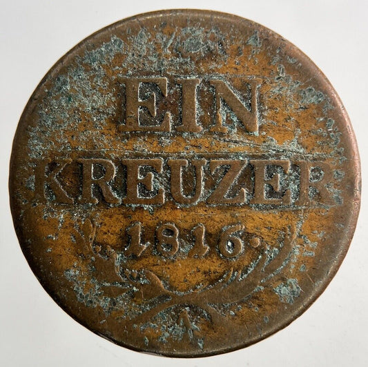 1816 Austria Ein 1 Kruzer Coin | Collectable Grade