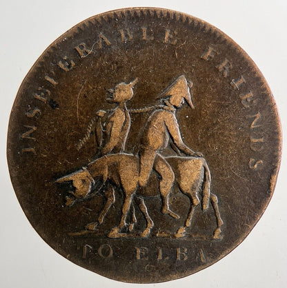 1814 France Napoleon To Elba Inseparable Friends Coin | Collectable Grade a9375