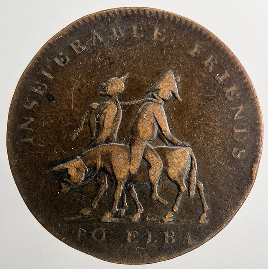 1814 France Napoleon To Elba Inseparable Friends Coin | Collectable Grade a9375
