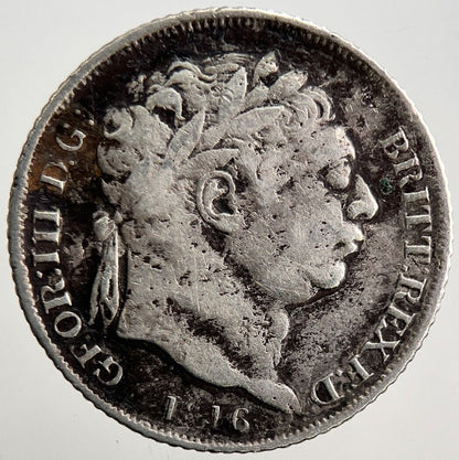 1816 George III Sixpence Silver Coin | Collectable Grade | a3108