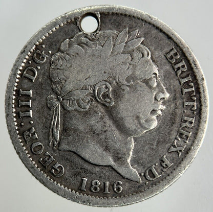 1816 George III 3rd Shilling Silver Coin | Fine Collectable Grade