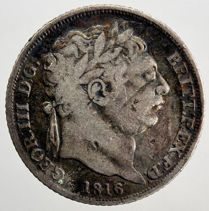 1816 George III 3rd Sixpence Silver Coin | Fine Collectable Grade