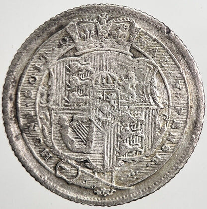 1816 George III 3rd Sixpence Silver Coin | Fine Collectable Grade | a5551