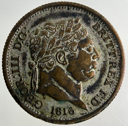 1816 Forgery George III 3rd Shilling Coin | Very High Grade