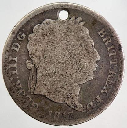 1817 George III 3rd Shilling Silver Coin | Fair Grade