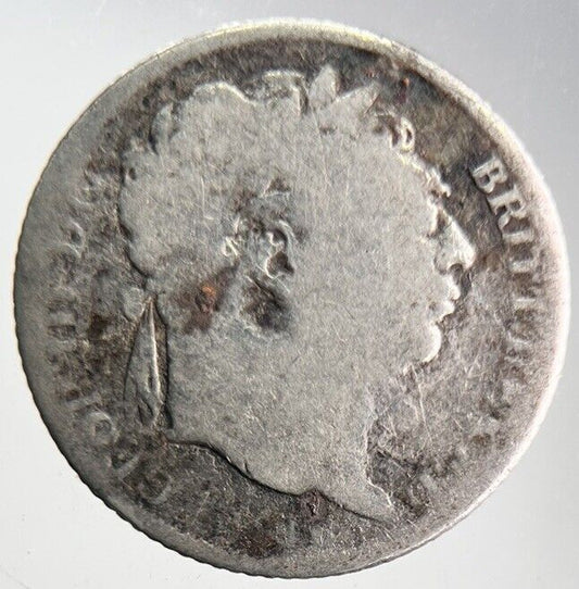 1816 George III Sixpence Silver Coin | Fair Grade | a4636