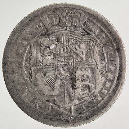 1817 George III 3rd Sixpence Silver Coin | Collectable Grade | a6691