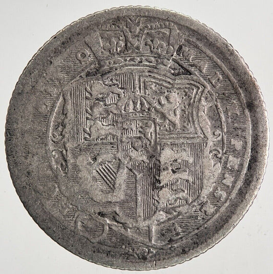 1817 George III 3rd Sixpence Silver Coin | Collectable Grade | a6691