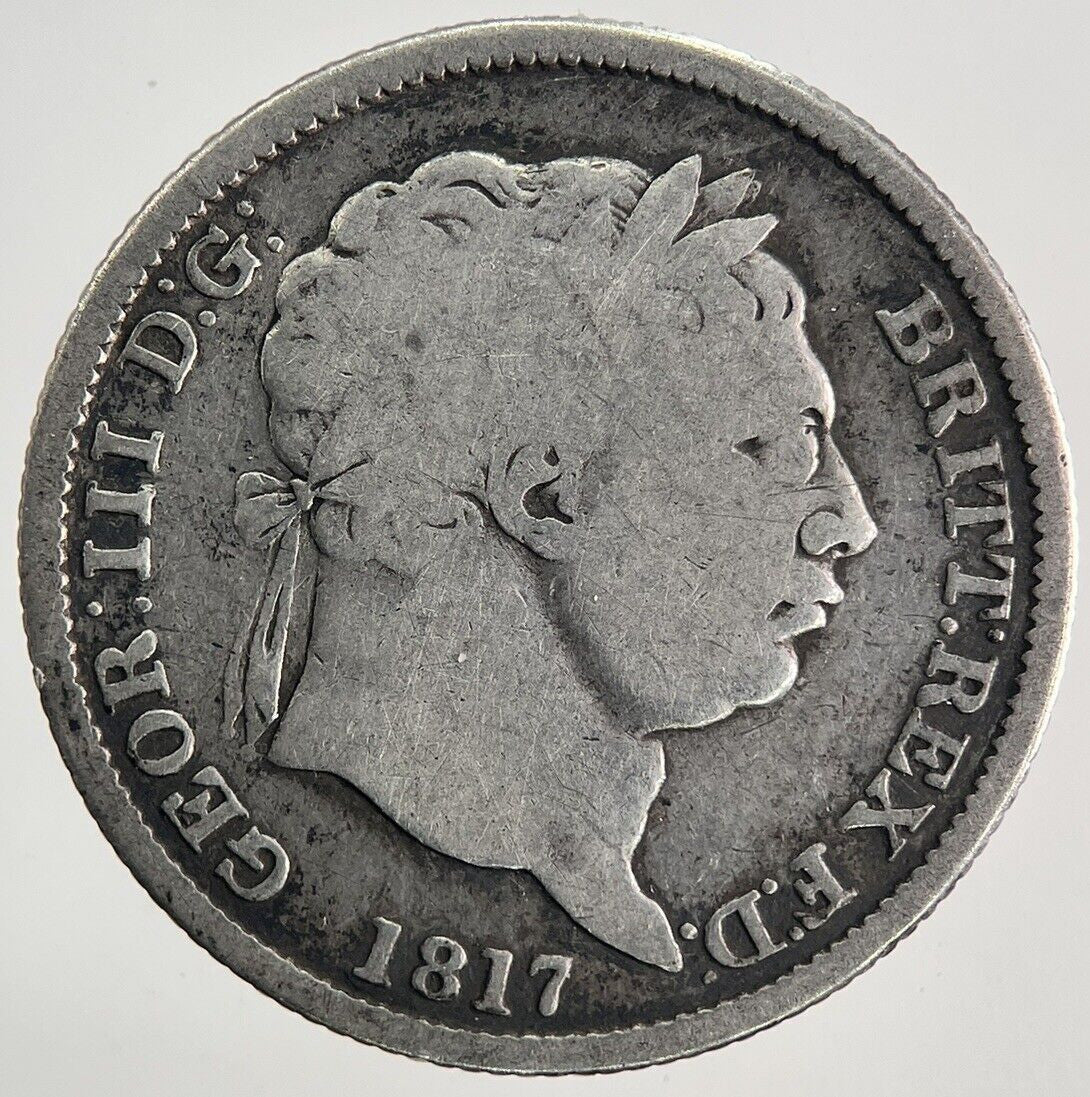 1817 George III 3rd Shilling Silver Coin | Collectable Grade | a9959