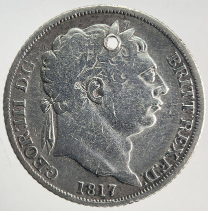 1817 George III Sixpence | British Silver Coin | Collectable Grade | a135