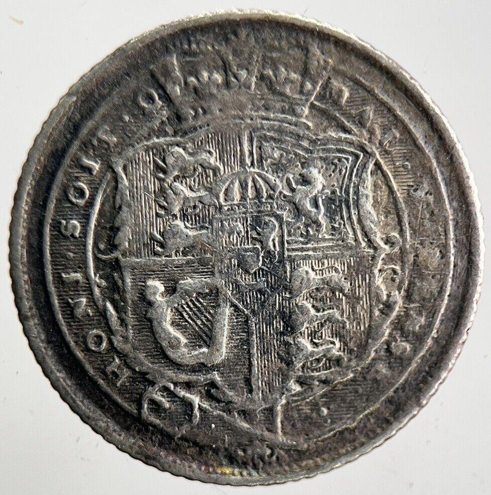 1818 George III Sixpence Silver Coin | Fine Collectable Grade | a4680