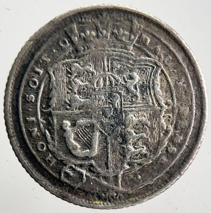 1818 George III Sixpence Silver Coin | Fine Collectable Grade | a4680