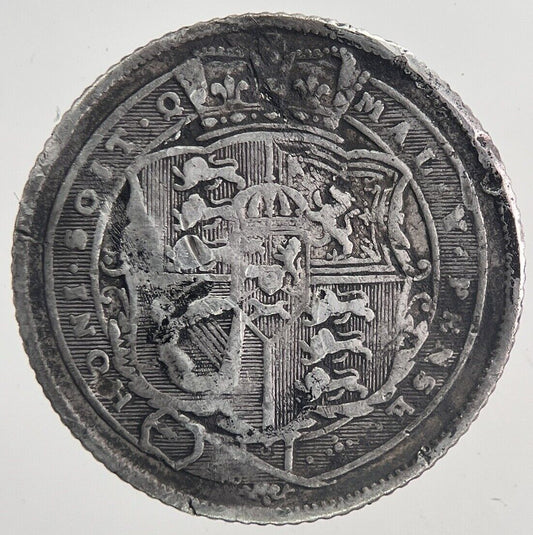 1818 George III 3rd Sixpence Silver Coin | Fine Collectable Grade | a6759