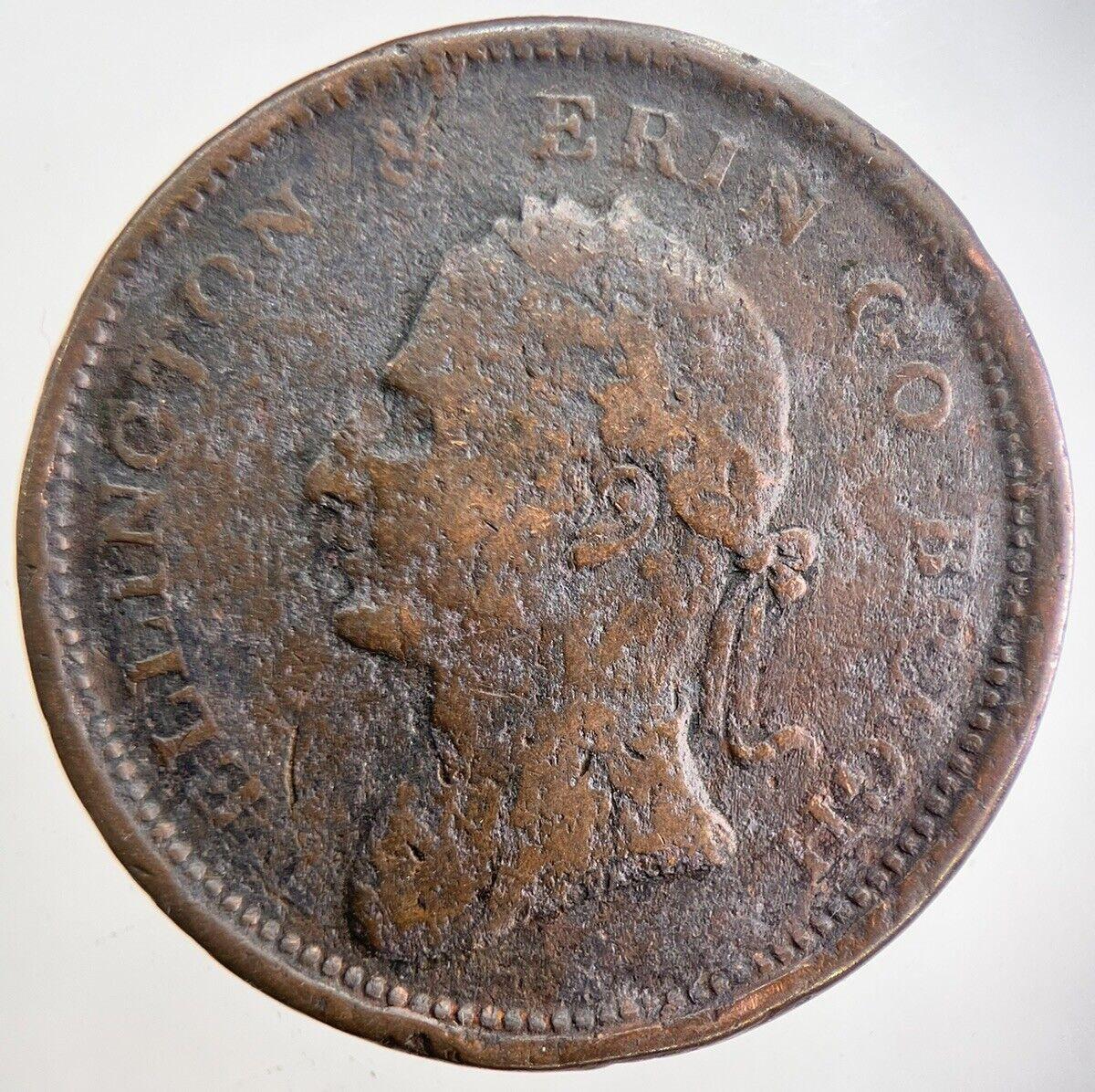 1816 Irish Edward Stephens Penny Token Coin | Collectable Grade | a4828