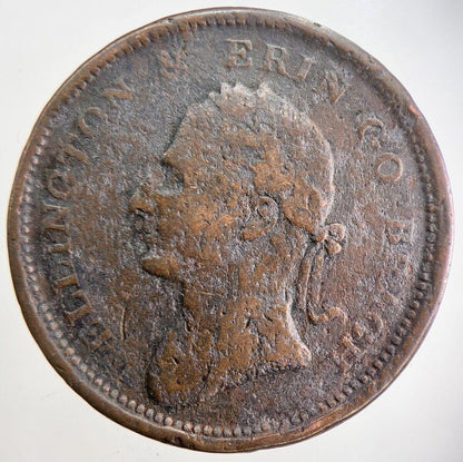 1816 Irish Edward Stephens Penny Token Coin | Collectable Grade | a4828